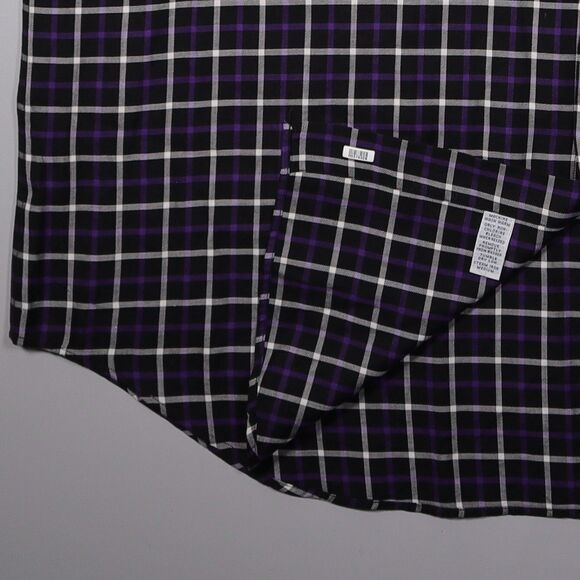 Polo Ralph Lauren Shirt Window Pane Plaid New Lowell Fine Two Ply 100's Mens XL - Picture 6 of 9